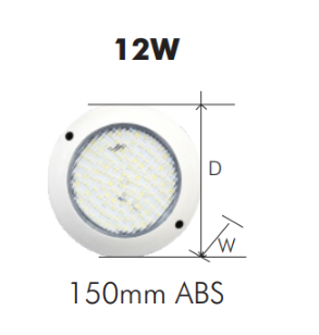 Dayliff 150MM 12W Cool White Wall Mount Light